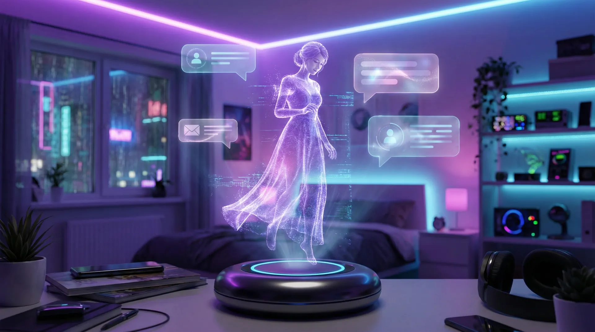 影视AI工坊 AI女友 - 全息虚拟伴侣交互系统